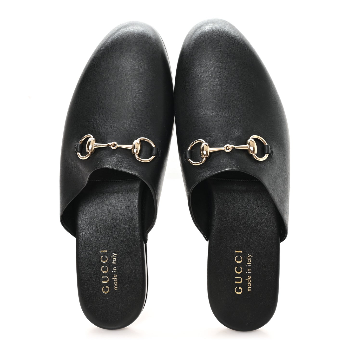 Calfskin Mens Horsebit Slippers 10 Black