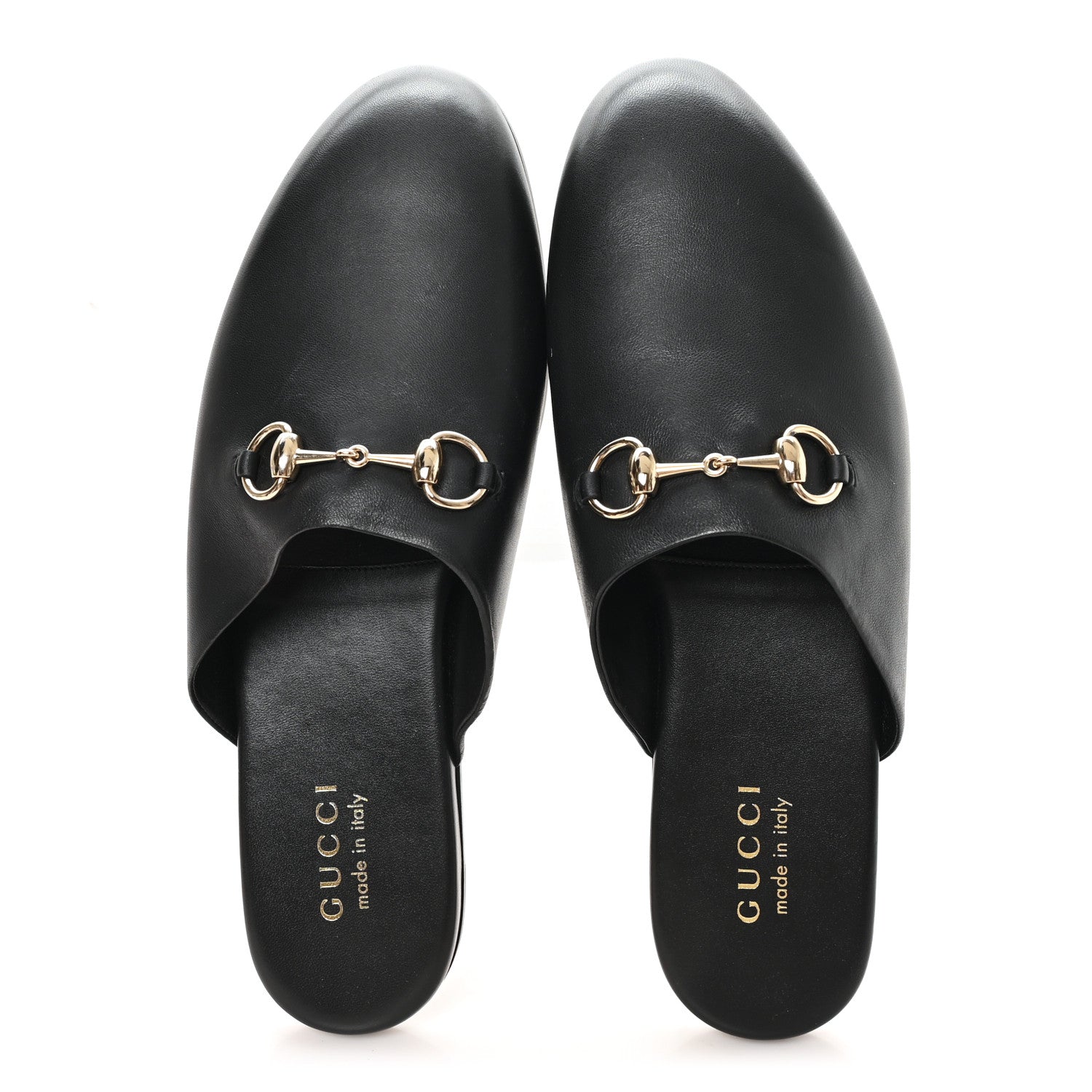 Gucci Calfskin Mens Horsebit Slippers 10 Black 2 of 10