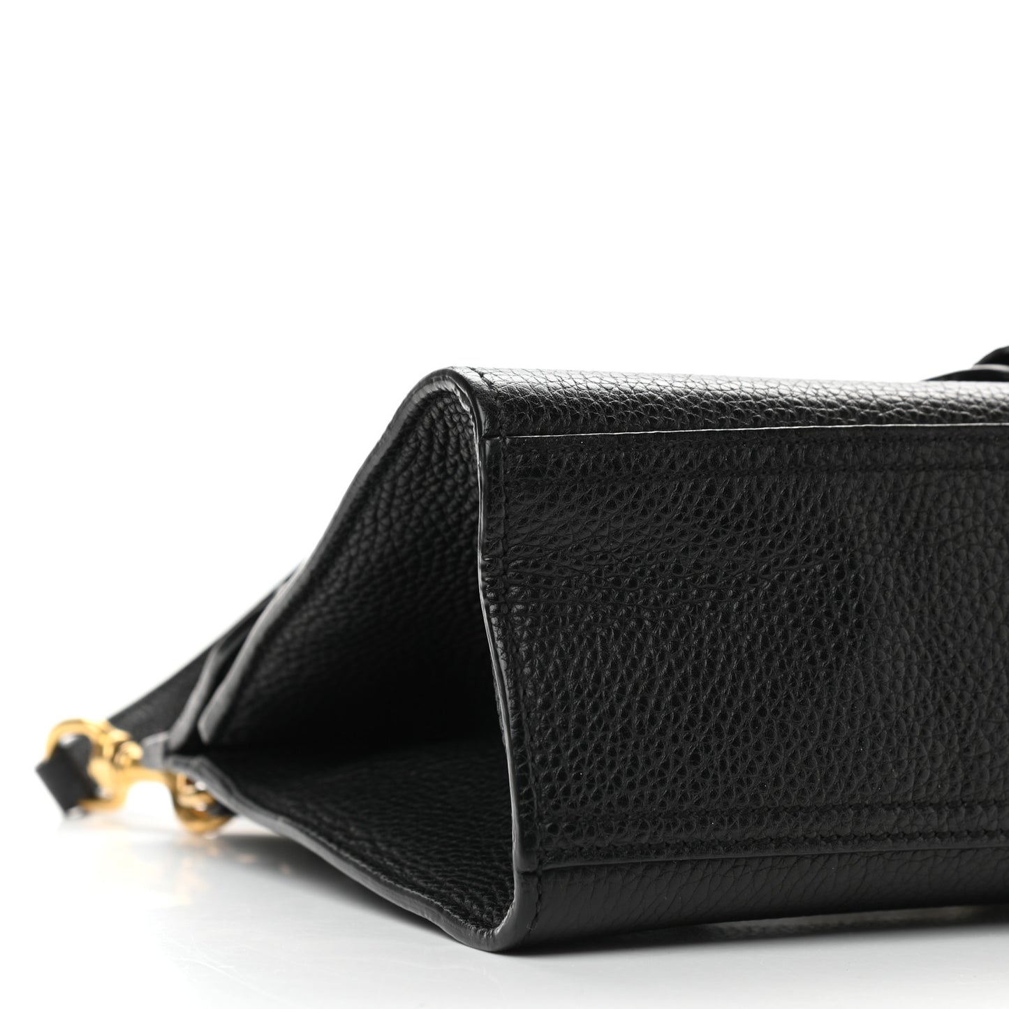 Calfskin Mini GG Marmont Top Handle Bag Black