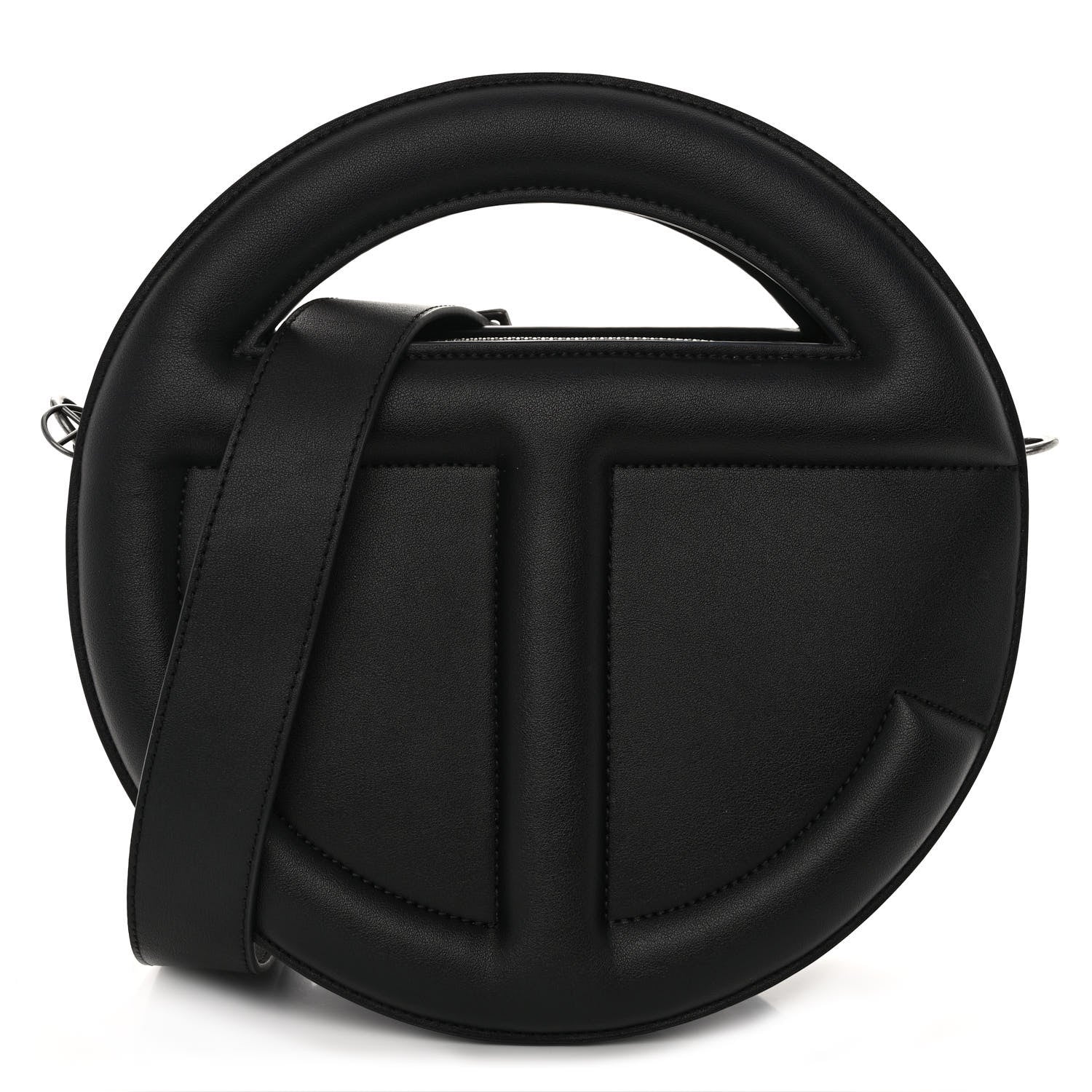 Telfar Vegan Leather Round Circle Bag Black 1 of 9