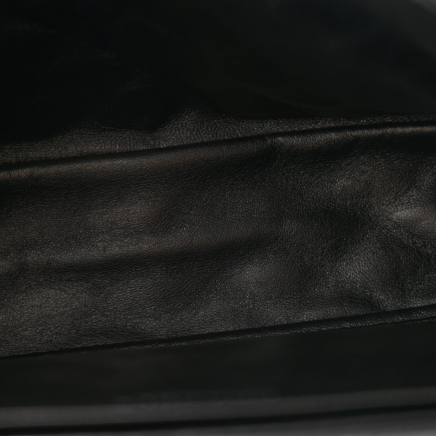 Washed Caviar Quilted Maxi Single Flap Black