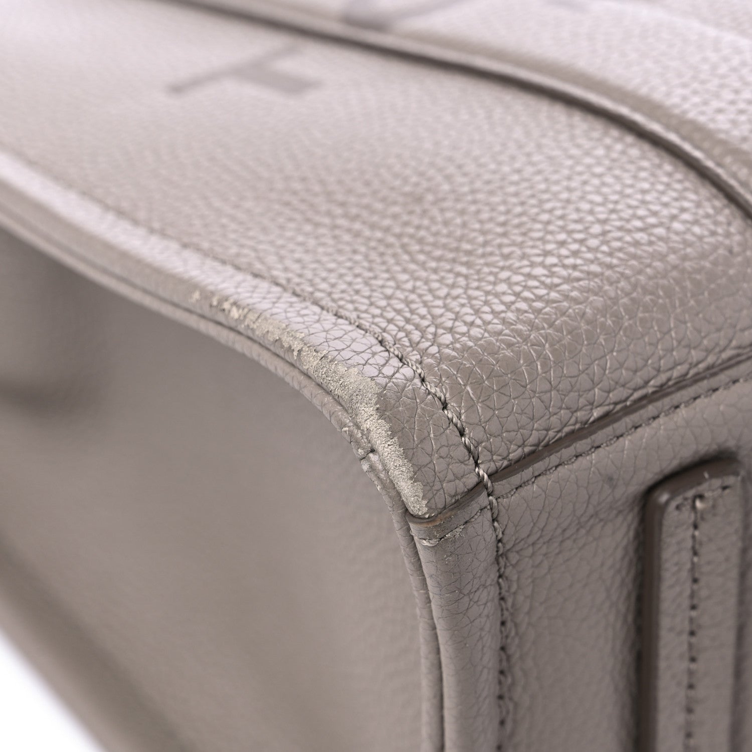 Marc Jacobs Grained Calfskin Medium The Tote Bag Grey 8 of 12
