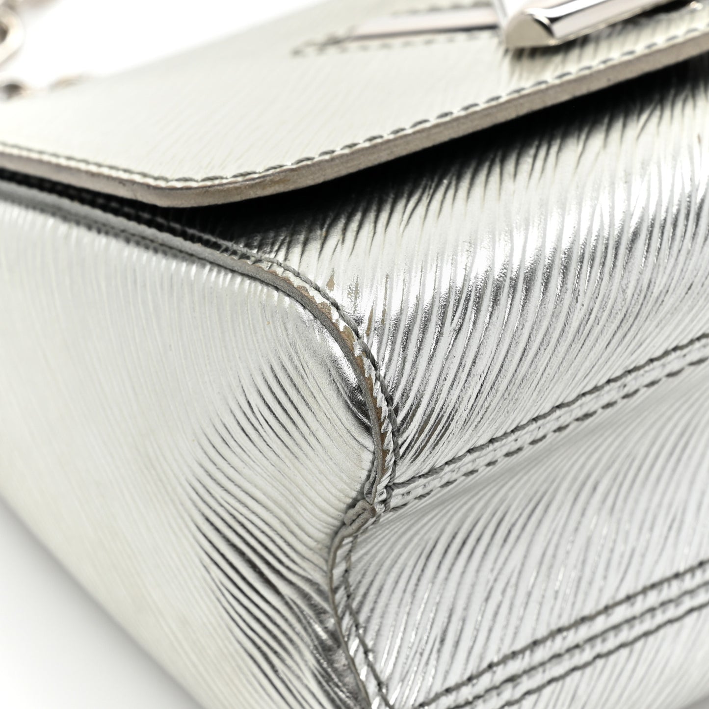 Epi Twist Shoulder Bag PM Argent