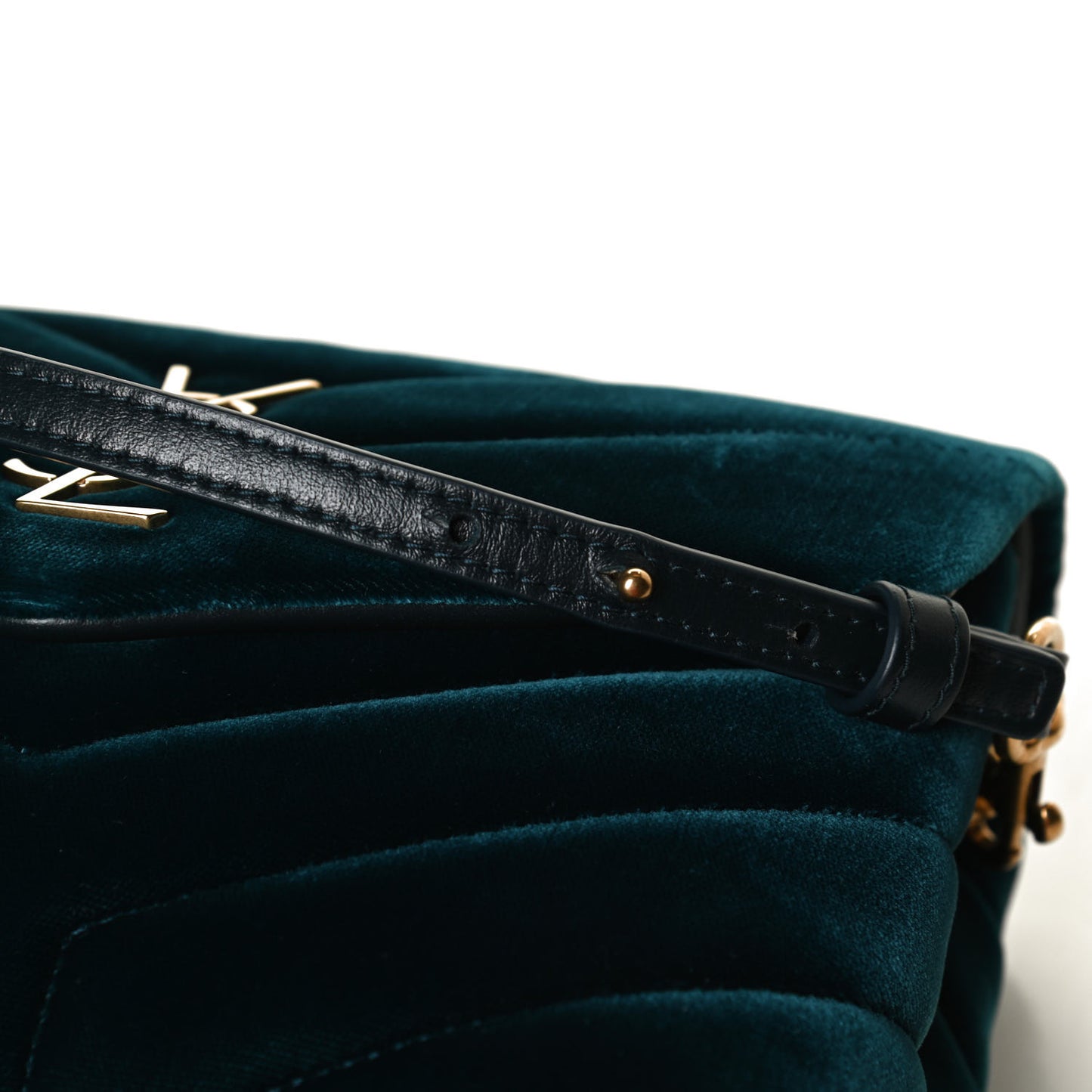 Velvet Y Quilted Monogram Toy Loulou Crossbody Bag Dark Ottanio