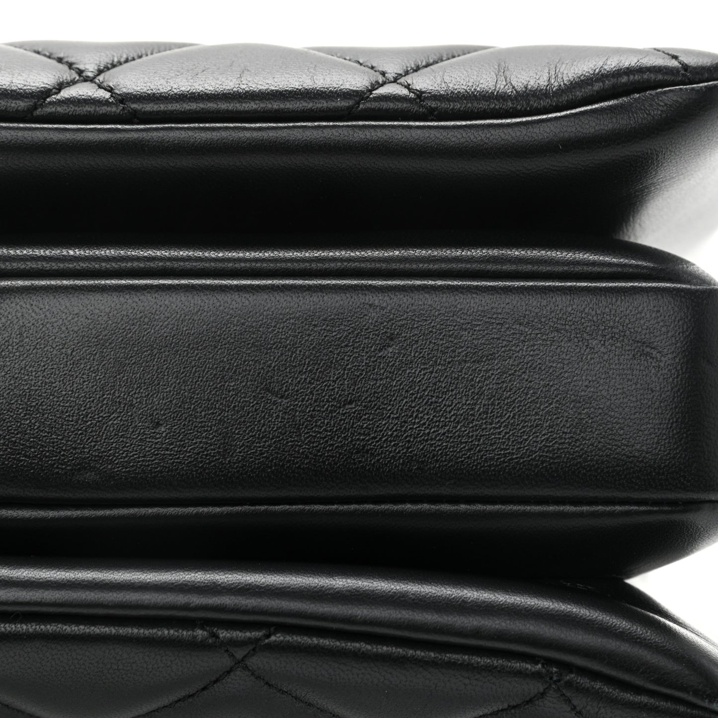 Lambskin Quilted Small Trendy CC Dual Handle Flap Bag Black