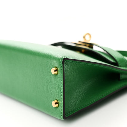 Hermes Chevre Mysore Mini Kelly Sellier 20 Bambou 8 of 9