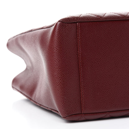 Chanel Caviar Quilted Grand Shopping Tote GST Burgundy 6 of 10
