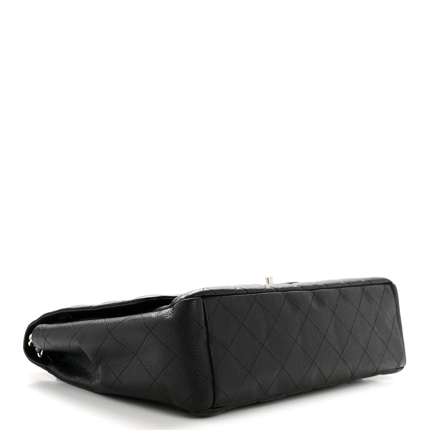 Caviar Quilted Maxi Double Flap Black
