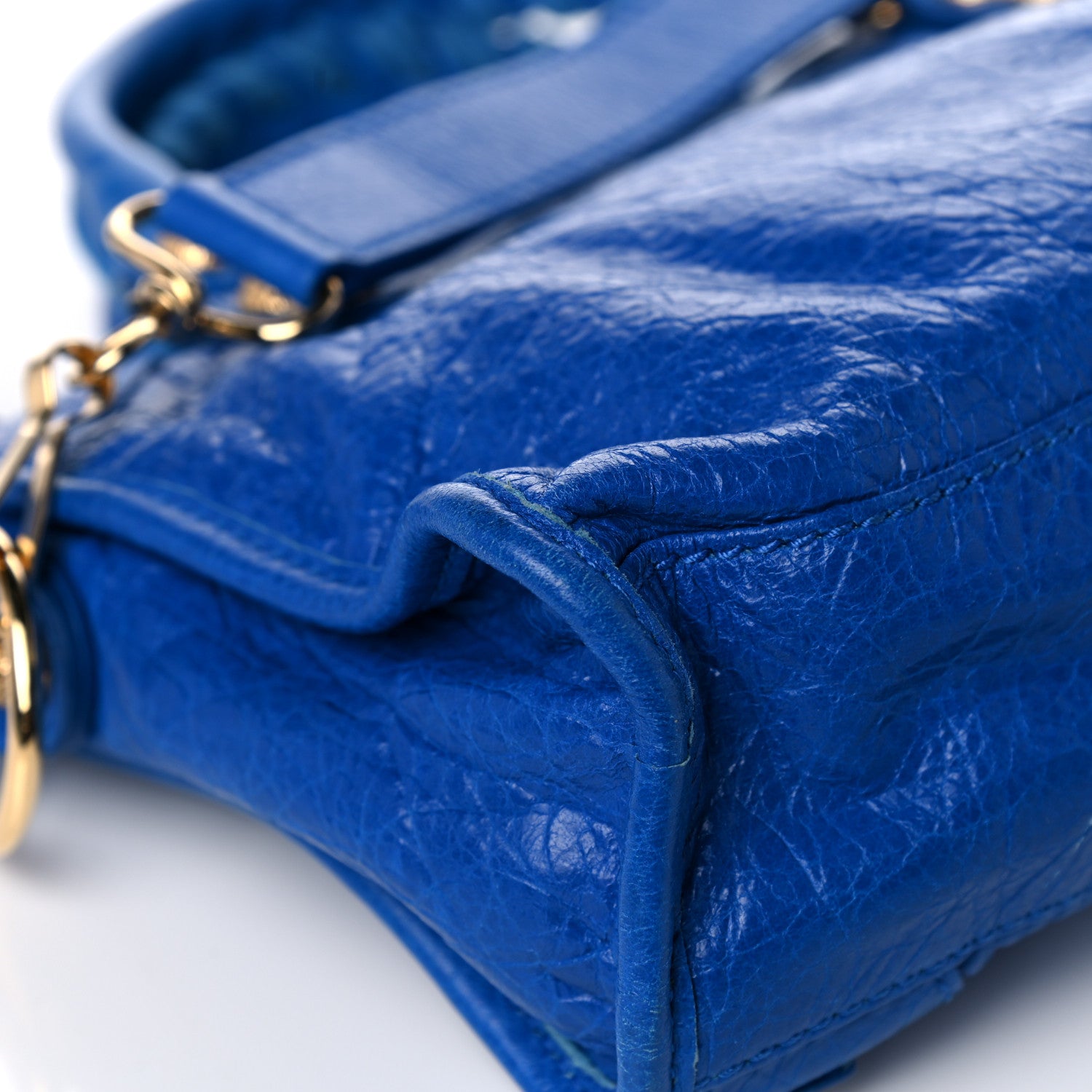 Balenciaga Agneau Giant 12 Gold Hardware Mini City Bleu Lazuli 7 of 15