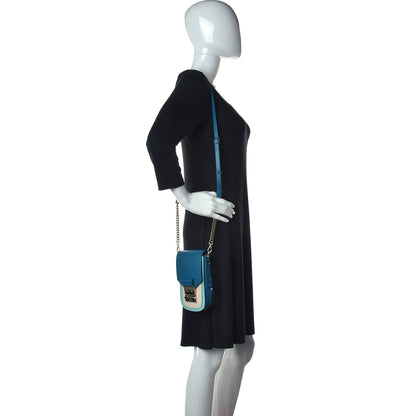 MCM Calfskin X-Mini Patricia Crossbody Deep Lagoon 2 of 8