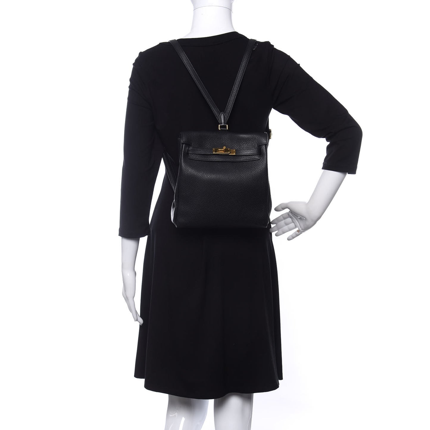 Taurillon Clemence Kelly Ado Backpack Black
