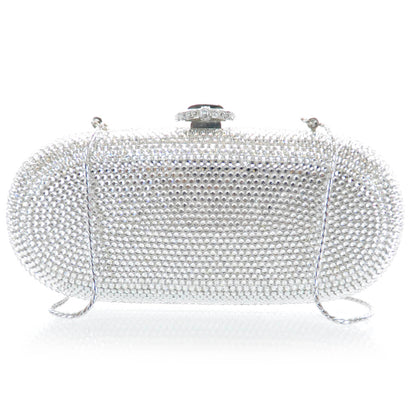 Judith Leiber Crystal Minaudiere Clutch 1 of 7