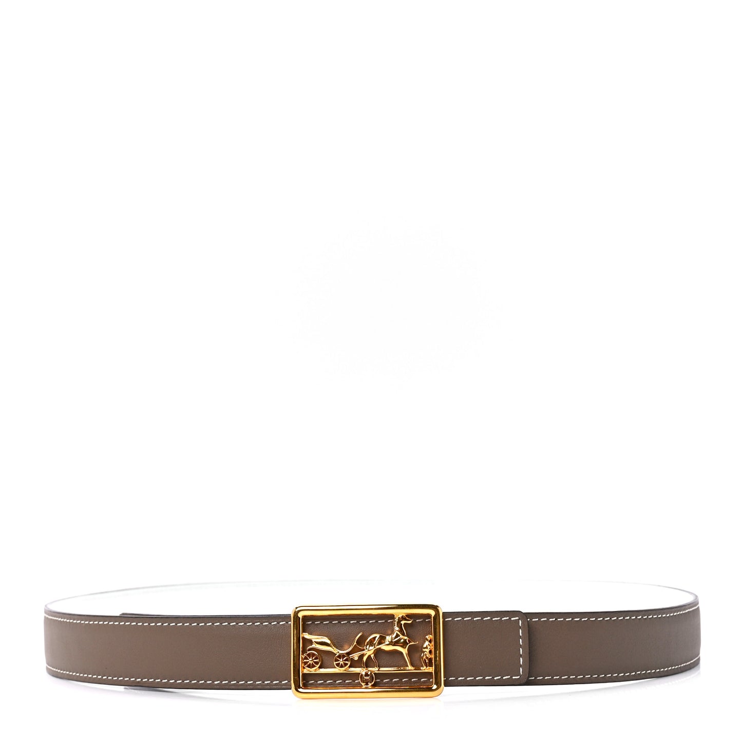 Swift Epsom 24mm Caleche Belt 85 34 Etoupe White
