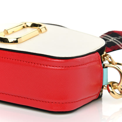 Marc Jacobs Saffiano Small Snapshot Camera Bag Porcelain Multi 10 of 13