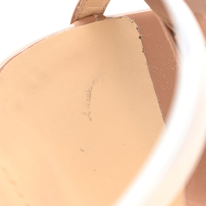Christian Louboutin Patent PVC Just Nodo 85 Slide Sandals 39 Nude 8 of 10