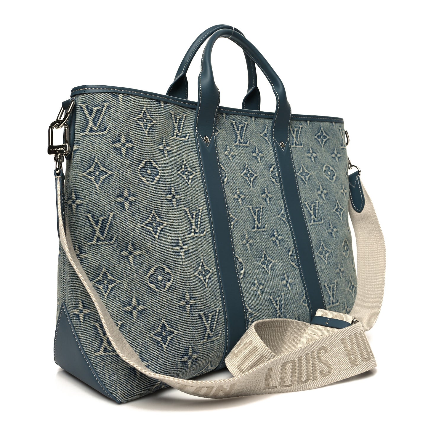 Monogram Washed Denim Weekend Tote NM