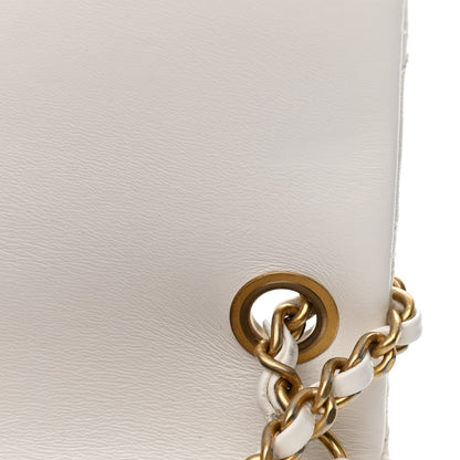 Chanel Lambskin Quilted Mini Rectangular Pearl Crush Flap White 13 of 14