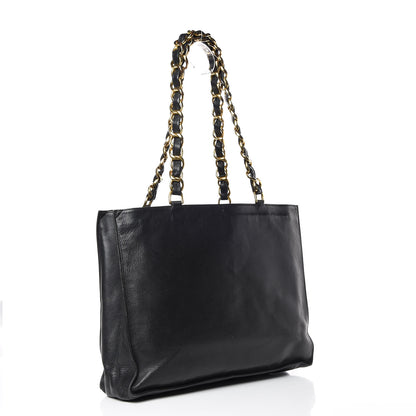 Chanel Calfskin CC Tote Black 3 of 17