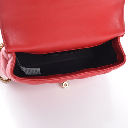 Versace Napa Quilted Printed Icon Small Crossbody Bag Red 5 of 7
