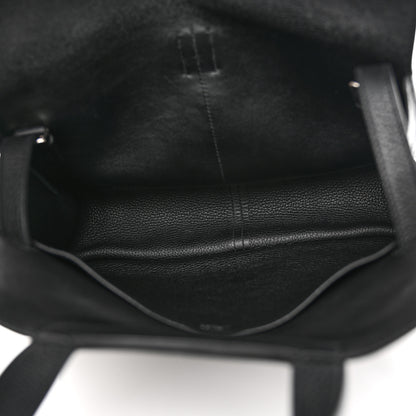Hermes Taurillon Clemence Halzan 31 GM Black 5 of 11