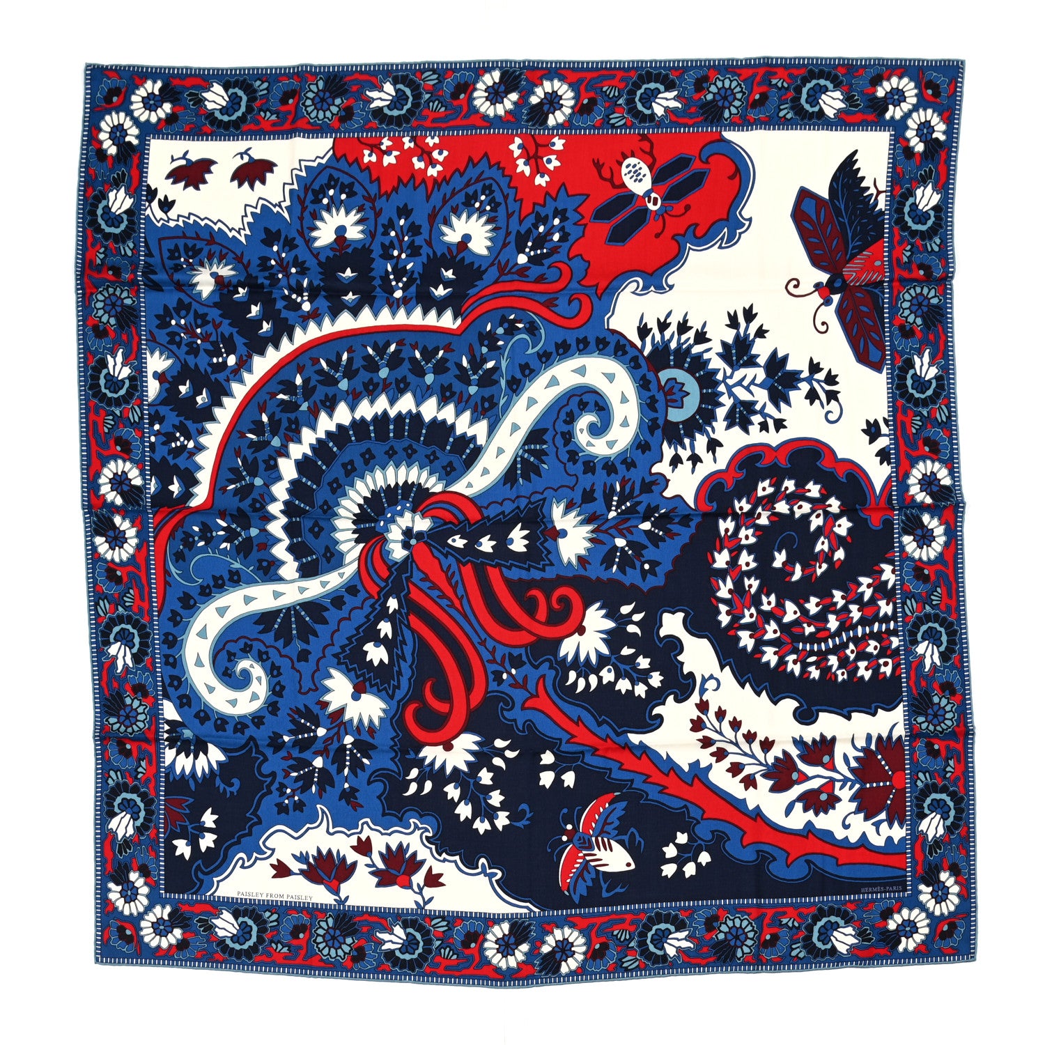 Hermes Cashmere Silk Paisley from Paisley Shawl 140 1 of 5