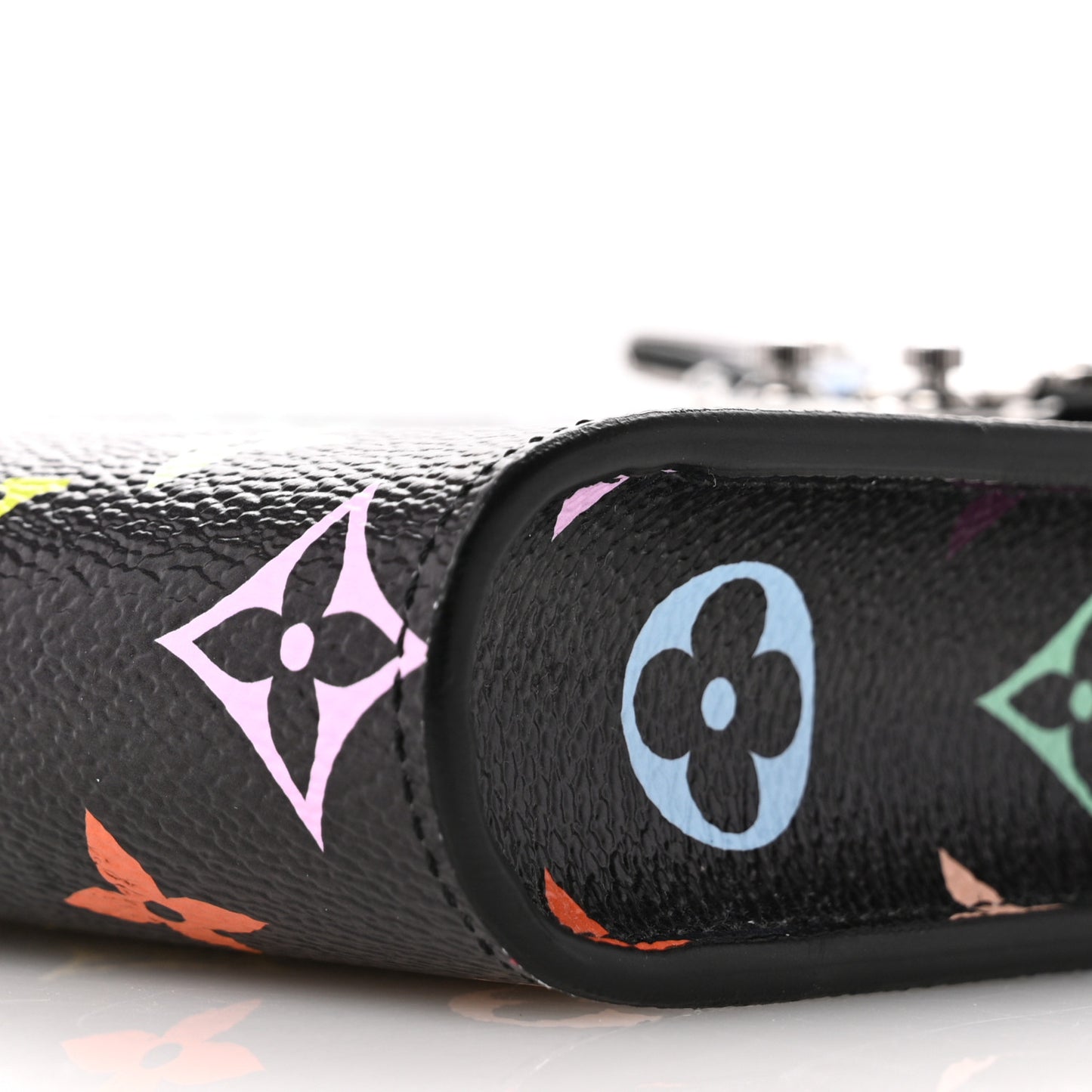 LV X TM Monogram Multicolor Phone Pouch Metis Black