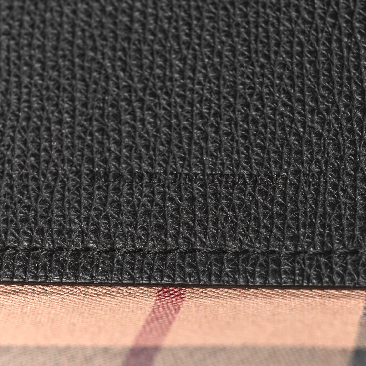 Burberry Grainy Calfskin Haymarket Check Medium Reversible Tote Black 16 of 17