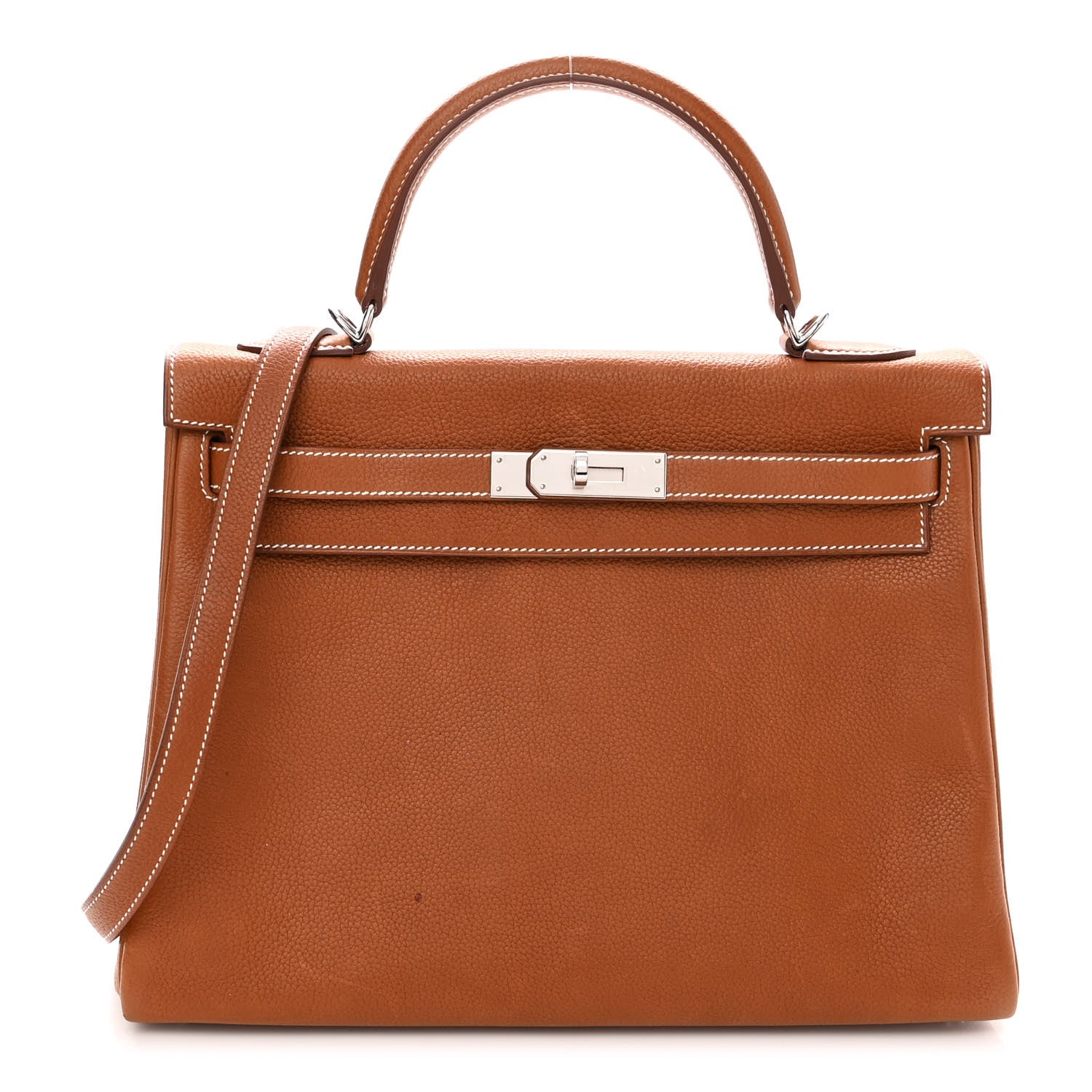 Hermes Barenia Faubourg Kelly Retourne 32 Fauve 1 of 11