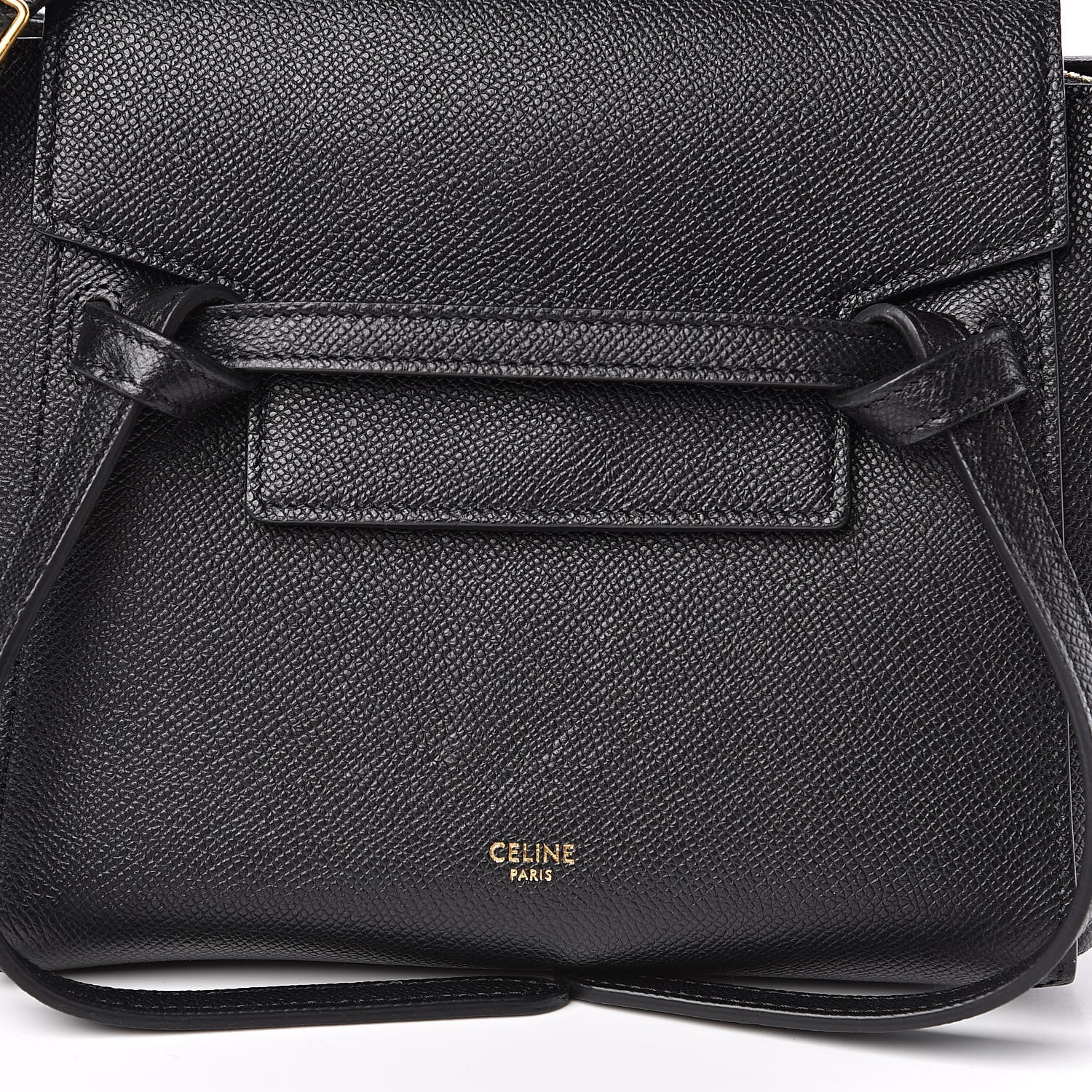 Celine Grained Calfskin Nano Belt Bag Black 10 of 10