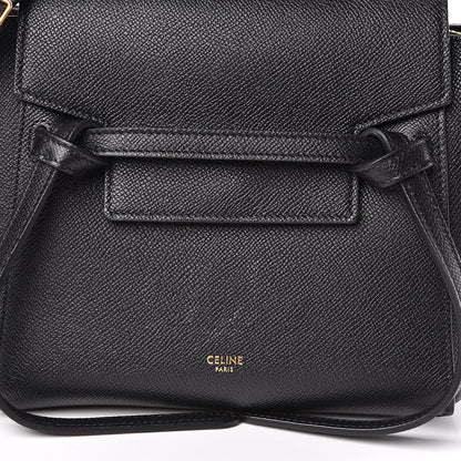 Celine Grained Calfskin Nano Belt Bag Black 10 of 10