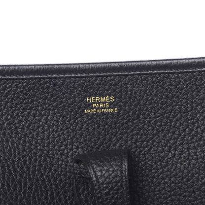Hermes Taurillon Clemence Evelyne III PM Black 6 of 10