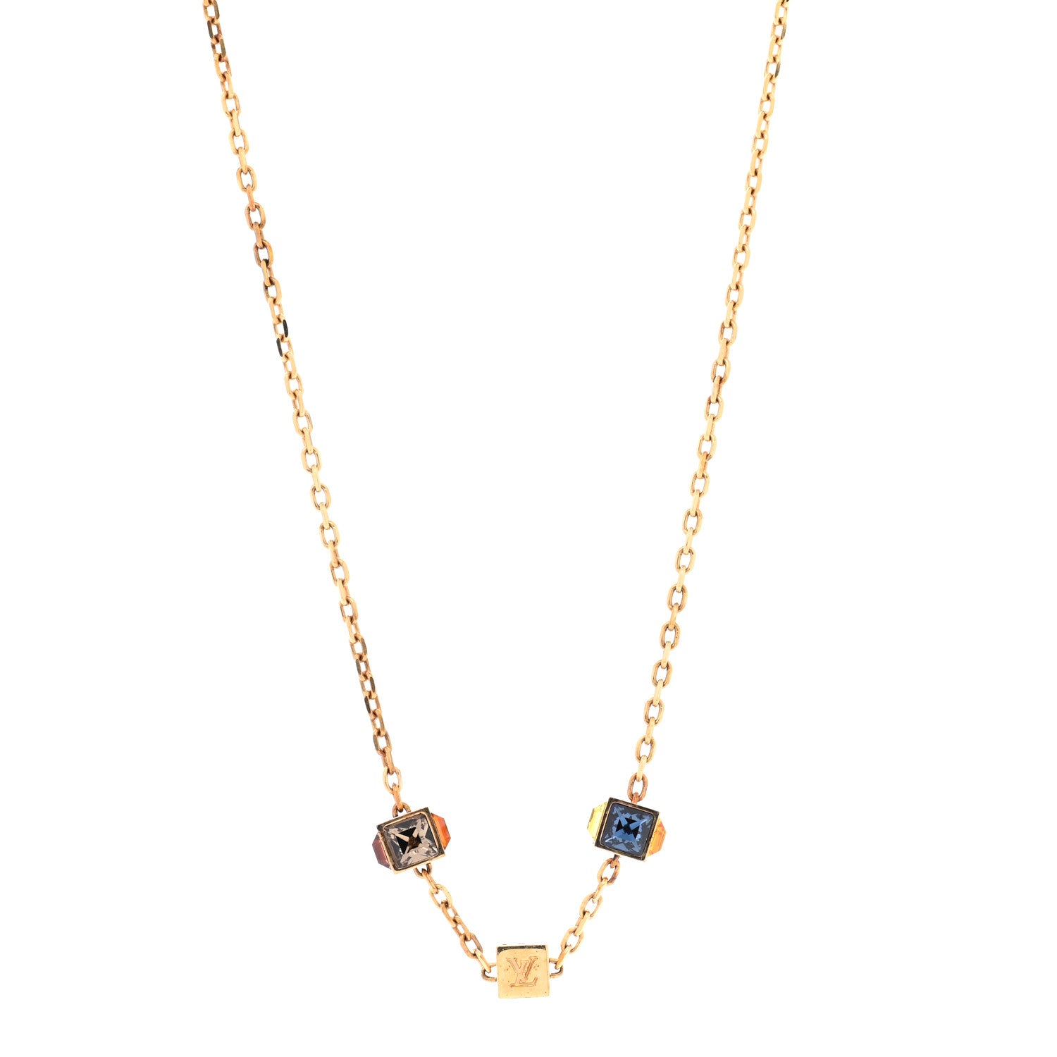 Louis Vuitton Swarovski Gamble Short Necklace Azur 1 of 8