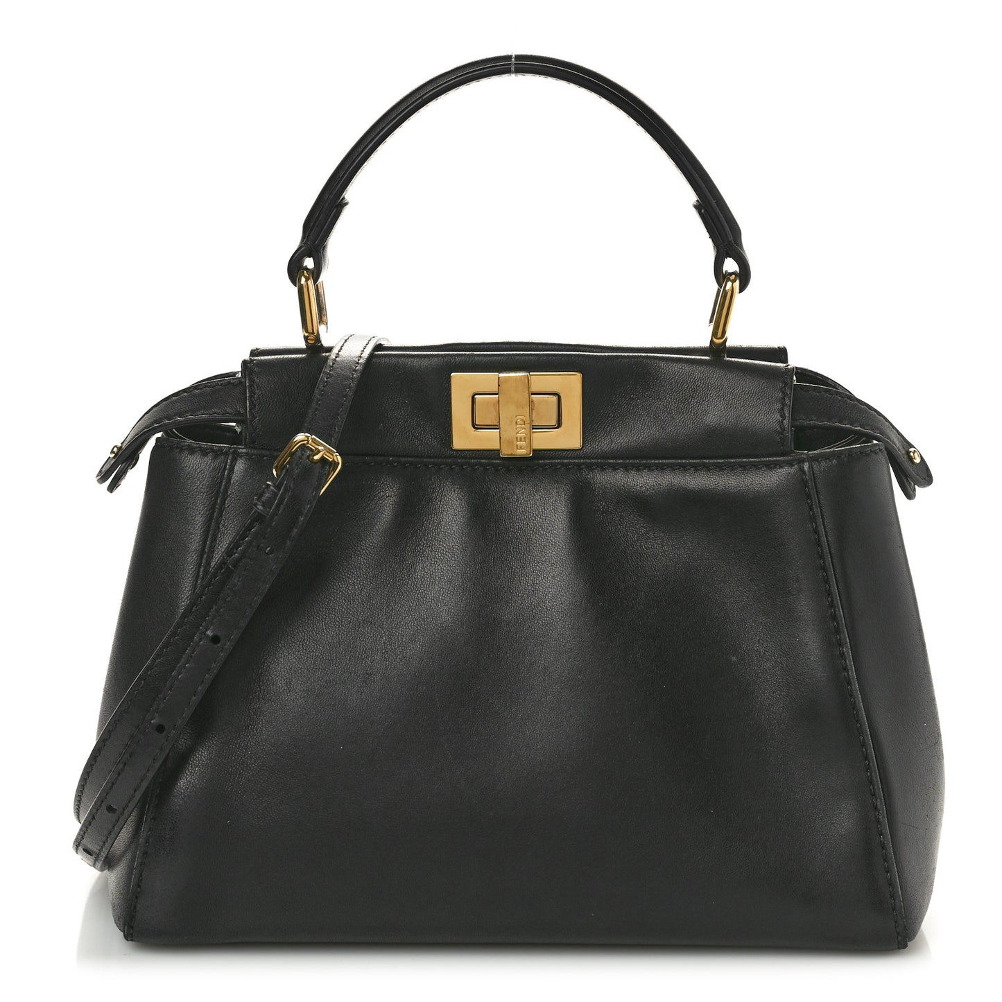 Nappa Mini Peekaboo Iconic Satchel Black
