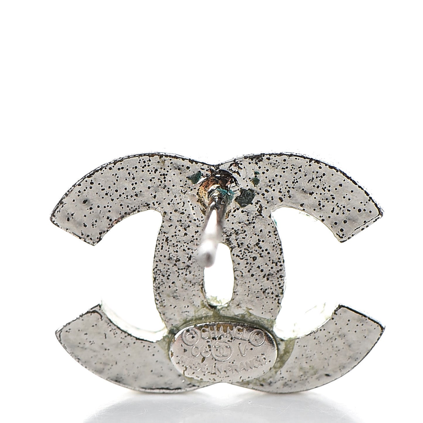 Crystal Timeless CC Earrings Silver