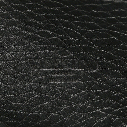 Valentino Garavani Pebbled Calfskin Embroidered Medium Rockstud Flip Lock Crossbody Bag Black 6 of 10