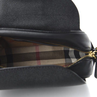 Burberry Soft Grain Calfskin Small Buckle Zip Bag Black 5 of 11