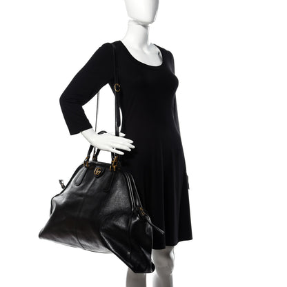 Gucci Calfskin XL Re(Belle) Top Handle Bag Black 2 of 10