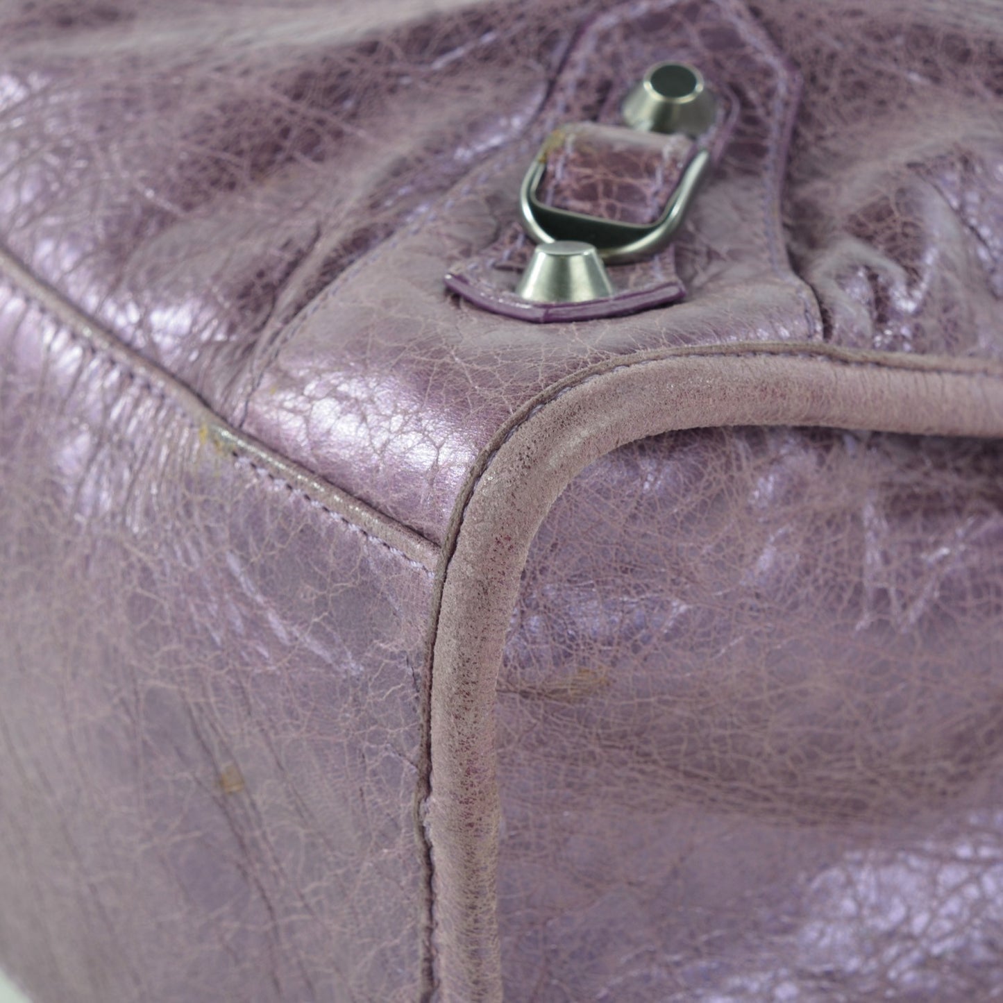 Metallic Agneau Classic Hardware City Purple
