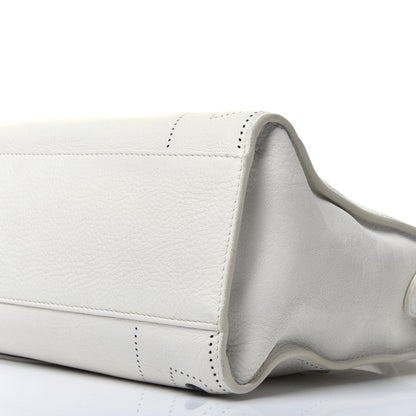 Balenciaga Veau Soyeux Perforated Blackout Hardware S City White 10 of 10