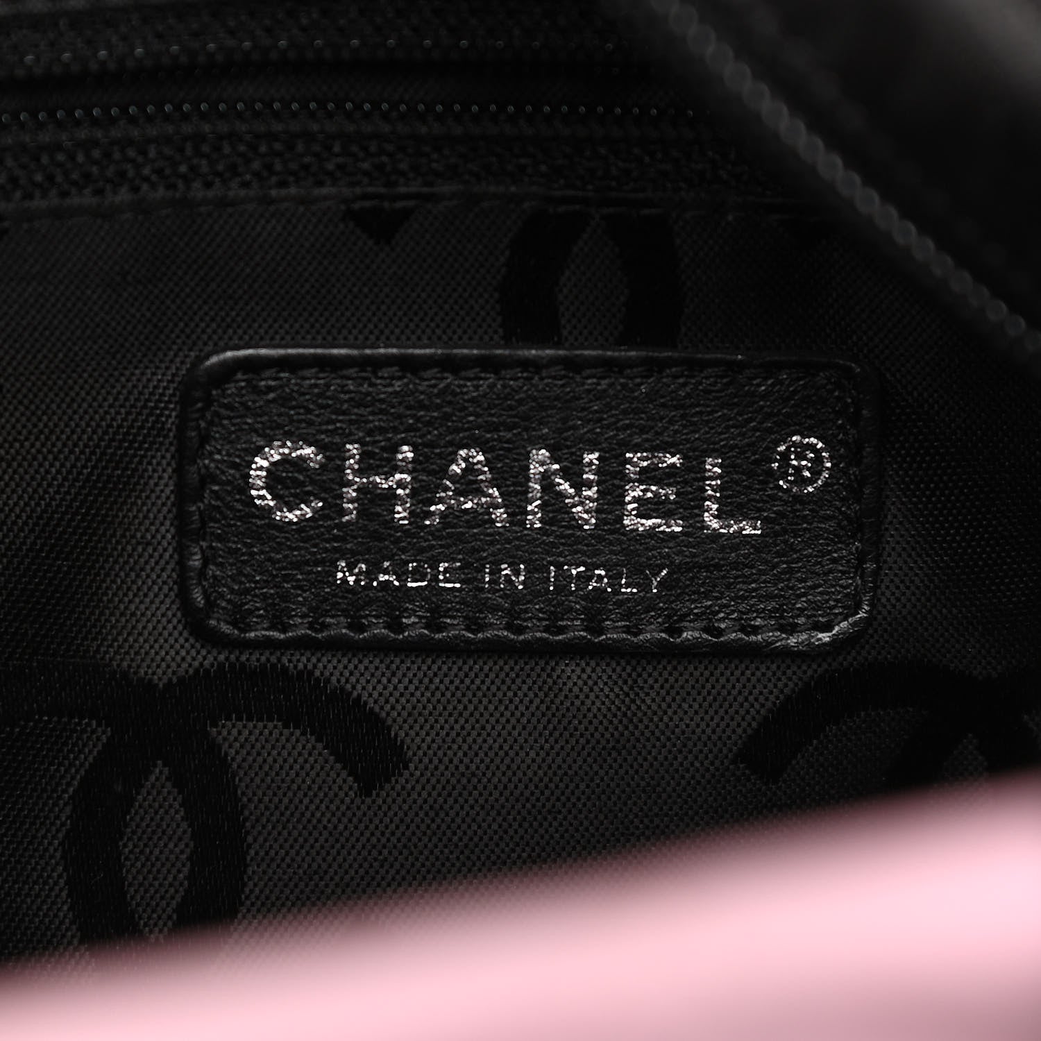 Chanel Calfskin Quilted Medium Cambon Tote Pink Black 6 of 17