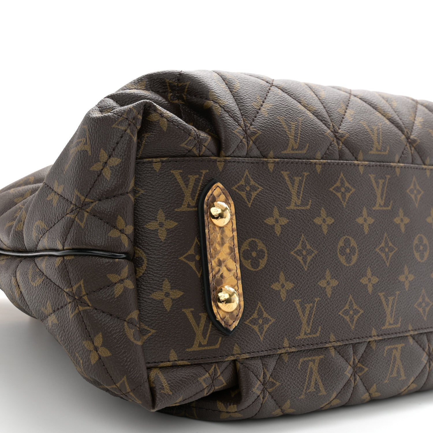 Louis Vuitton Monogram Python Ostrich Etoile Exotique GM Miel 9 of 11