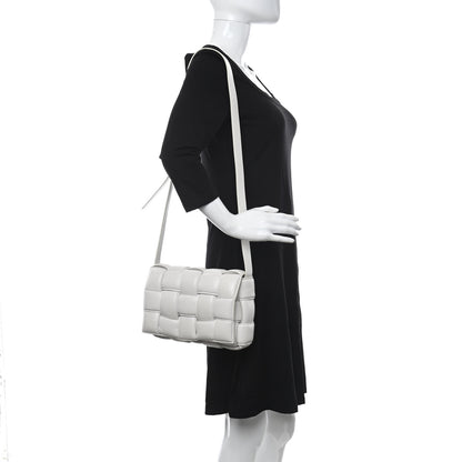 Bottega Veneta Paper Calfskin Maxi Intreccio Padded Cassette Crossbody Bag Chalk 2 of 21