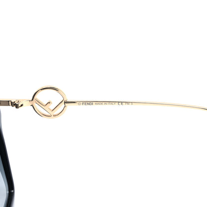 Fendi Acetate Metal F is Fendi FF Butterfly Sunglasses FF 0410/S Black 5 of 7