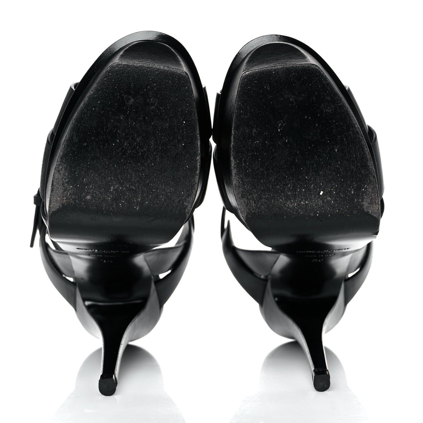 Calfskin Tribute 105 Platform Sandals 35 Black