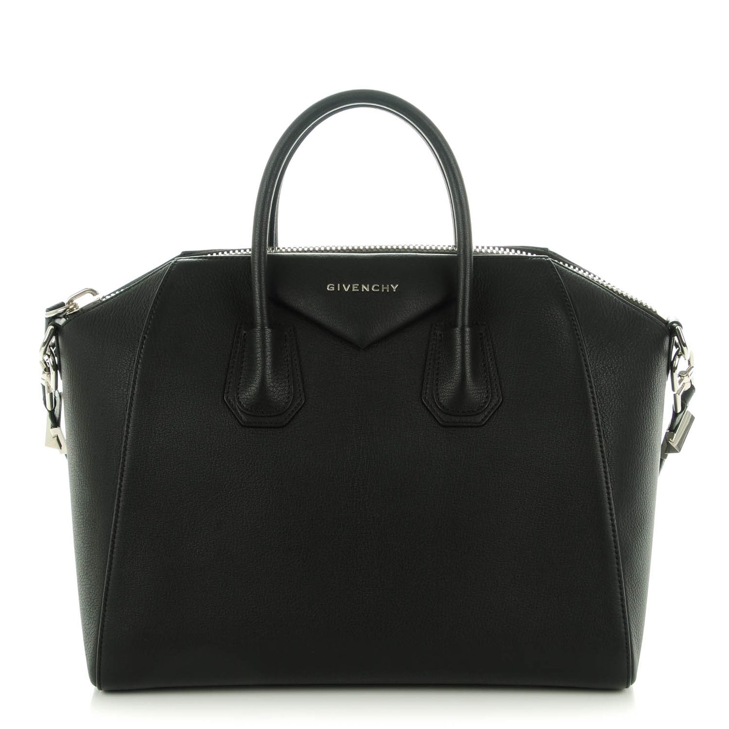Sugar Goatskin Medium Antigona Black