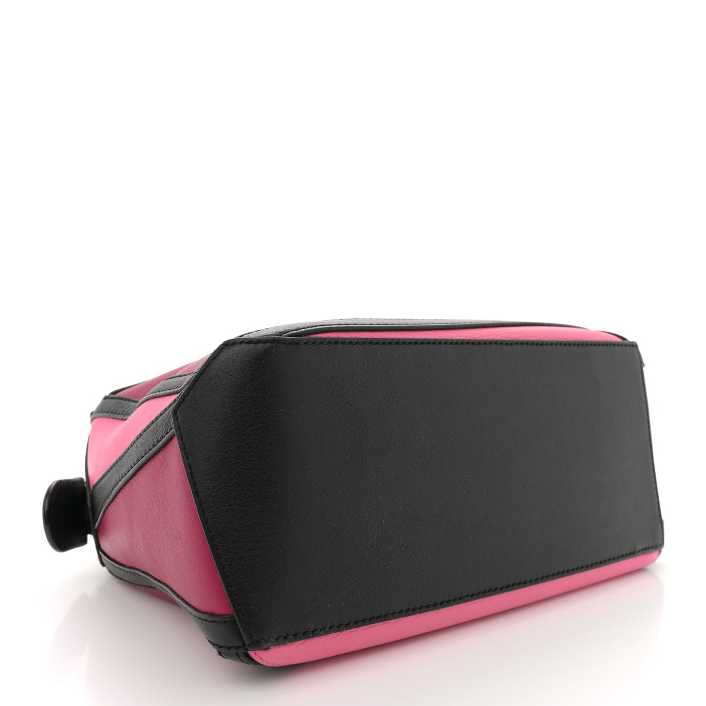 Calfskin Small Graphic Puzzle Bag Raspberry Wild Rose