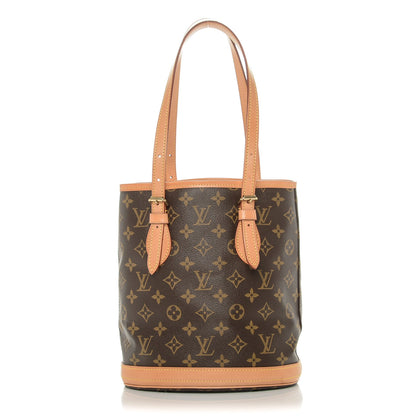 Louis Vuitton Monogram Petit Bucket 23 1 of 11