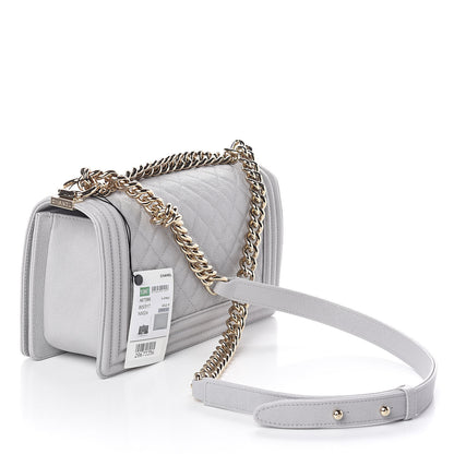 Chanel Caviar Quilted Medium Boy Flap Grey 3 of 10