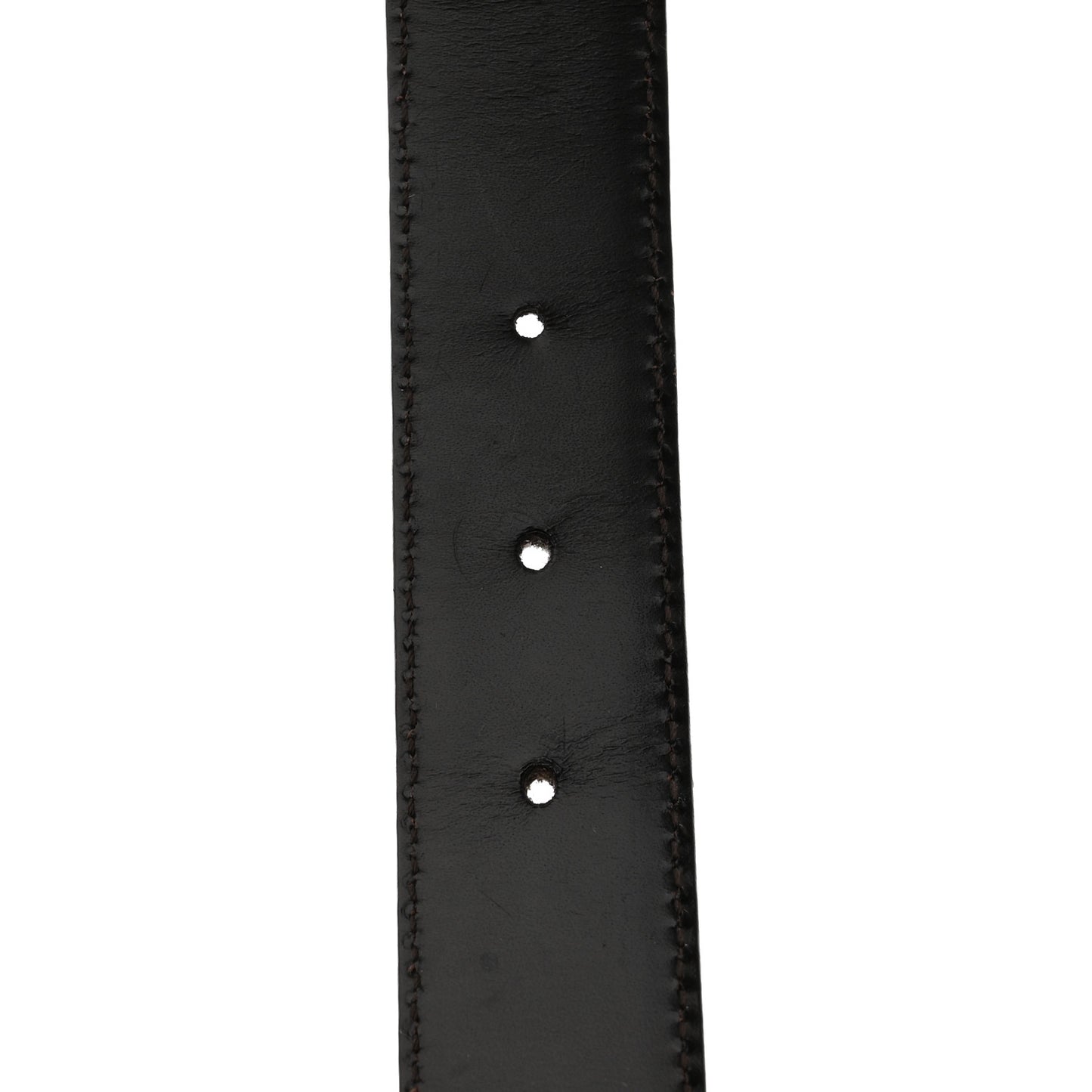 Calfskin Square Buckle Horsebit Belt 90 36 Brown Multicolor