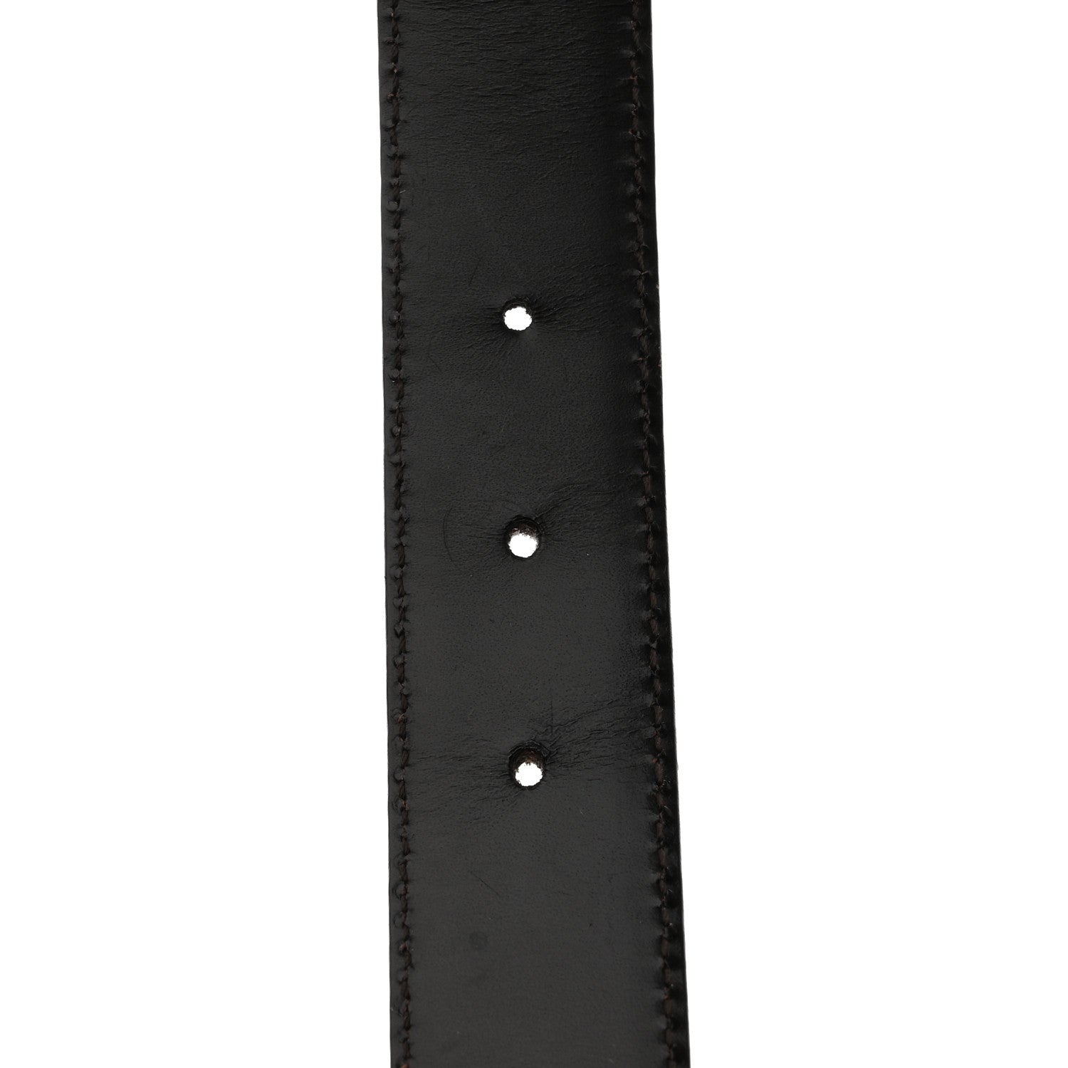 Gucci Calfskin Square Buckle Horsebit Belt 90 36 Brown Multicolor 5 of 5